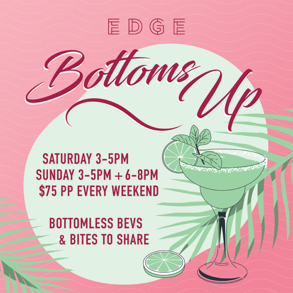 Bottoms Up Bottomless Cocktails at Edge Geelong